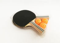 Color Handle Table Tennis Set 2 Rackets and 3 Balls Blister Packing for Family Play