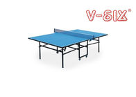 Blaue oberste faltbare Tischtennis-Tabellen-Innenstandardgröße mit 16mm Tabellen-Stärke