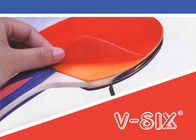 Farben-Handgriff-Tischtennis-Schläger mit PVC-Kartenpaket-Rückseiten-Gummi