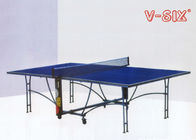 U-Struktur-faltbare Tischtennis-Tabellen-bewegliches rundes Rohr-Bein mit Rädern