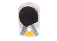 Blauer Griff-Tischtennis-Klingeln Pong-Schläger mit Bällen schlägt Pickel-in/heraus Gummi für Familien-Spiel