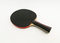 6mm Tischtennis-Schläger-Linde-Holz, orange Farbgriff PingPong-Paddel des Schwamm-1.8mm