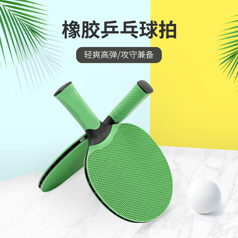 Gummi-Ping Pong Racket Waterproof Pimple Straight-Griff