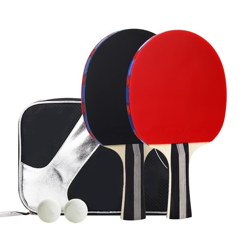 2 Schläger-stellte tragbares Tischtennis die 5 Schicht-Pappel ein, die Blatt-Angriffsstärke verstärkt